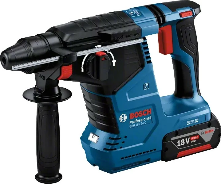 Çekiç elektrik Bosch GBH 18V-24 C, SDS Plus, brushless, 18V, zi/blu