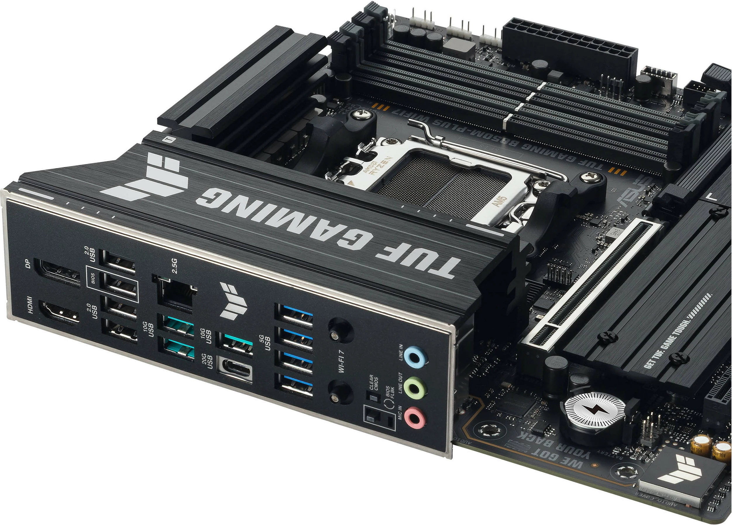 Pllakë amë ASUS TUF GAMING B850M-PLUS WIFI7, Socket AM5, micro ATX, DDR5 deri 256GB, WiFi 7