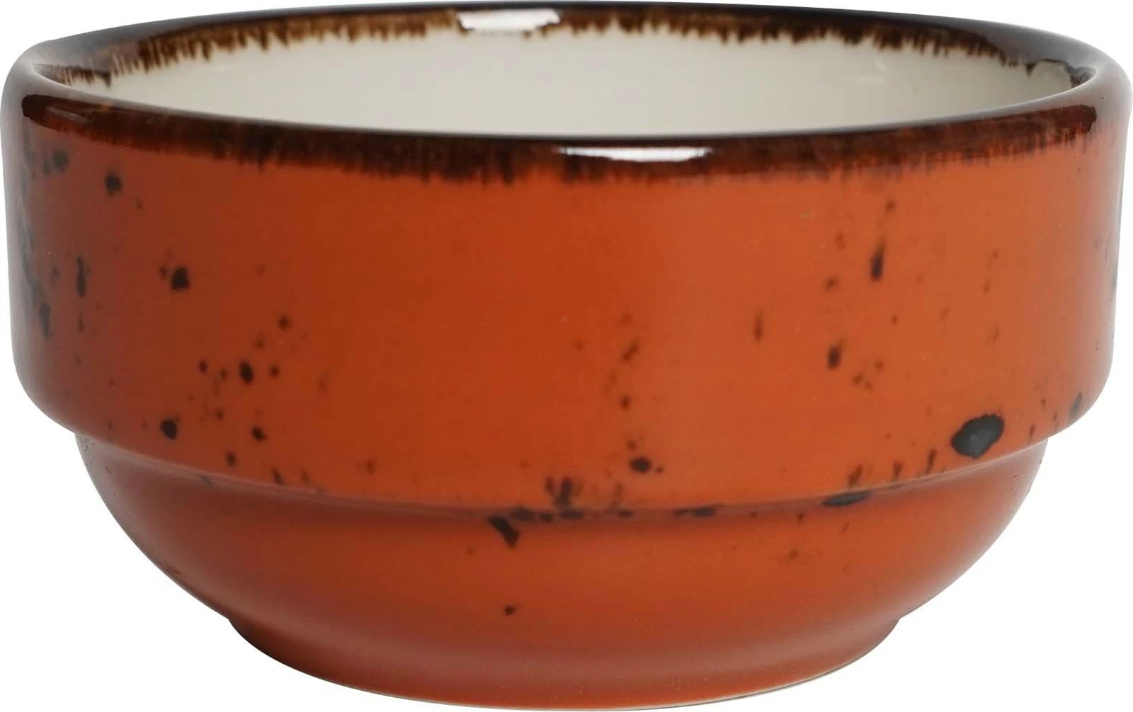 Tas porcelani Fine Dine Dahlia, 400 ml, Ø120 mm, i grumbullueshëm, portokalli, set 6 copë