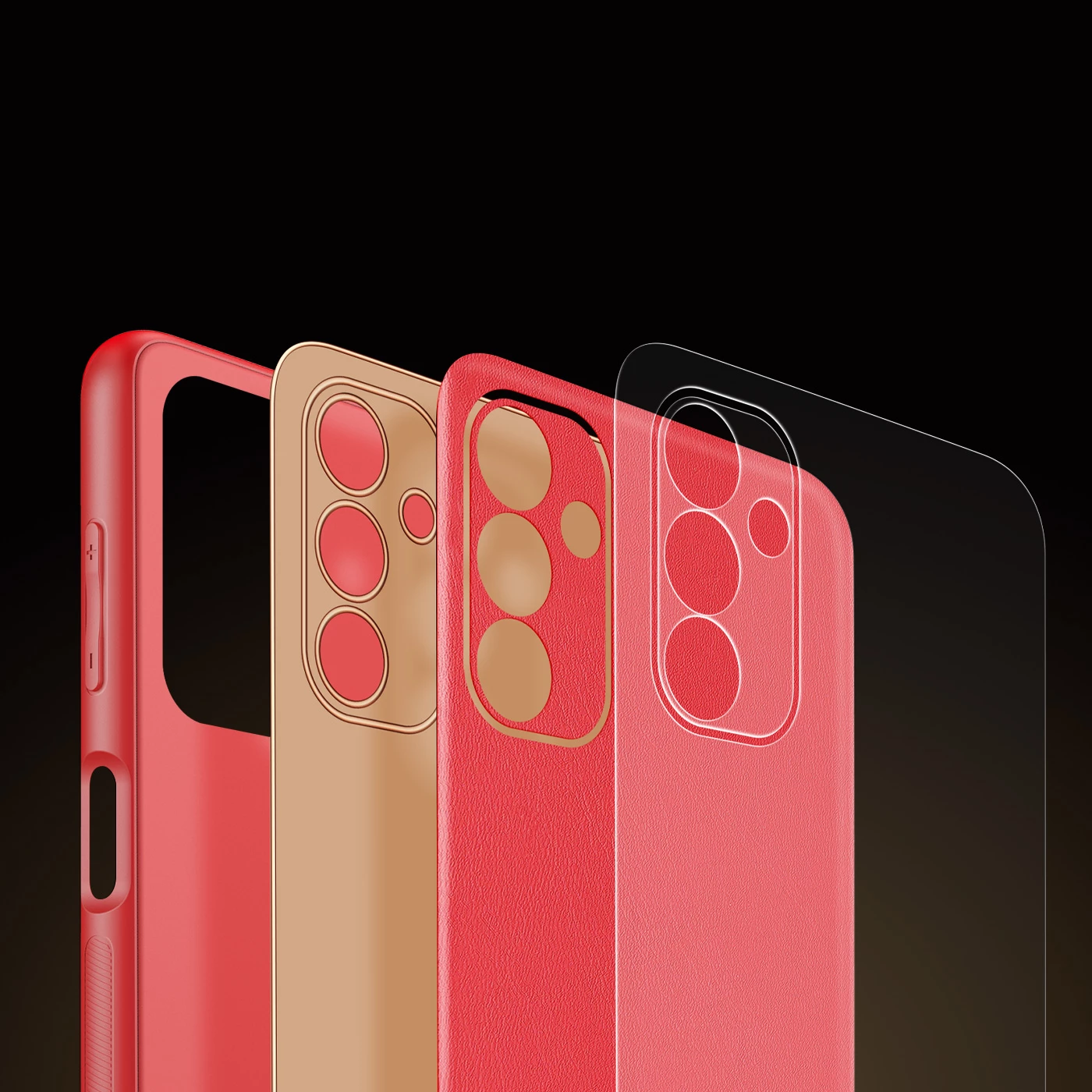 Mbështjellës Dux Ducis Yolo për Samsung Galaxy A13 5G, lëkurë ekologjike, Kuq