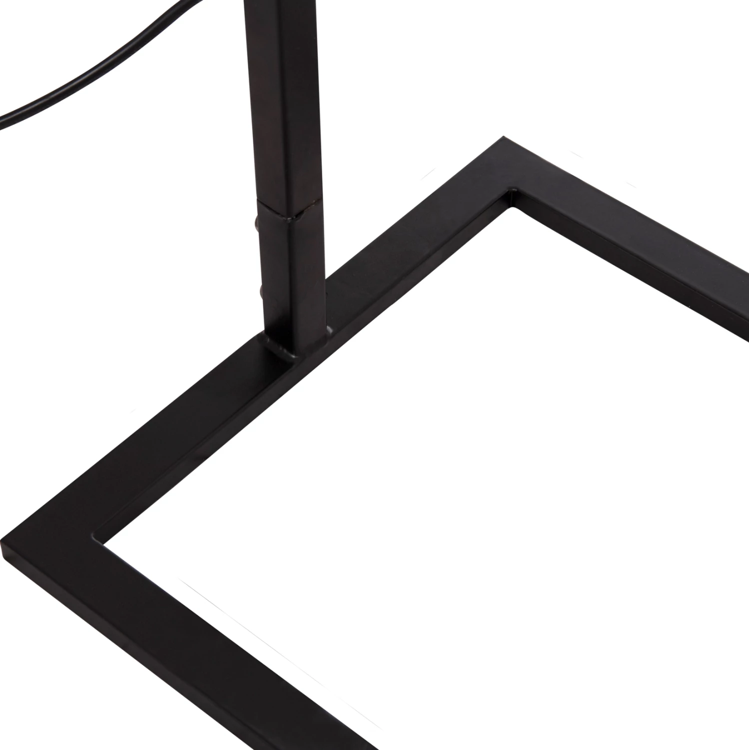 Llambë dyshemeje BRANS, metal i zi, kapak PVC i bardhë, FH7532.11, 25x33x170cm