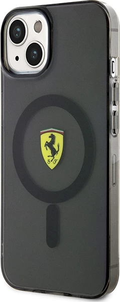 Mbështjellës Ferrari Translucent MagSafe për iPhone 14 6.1", i zi