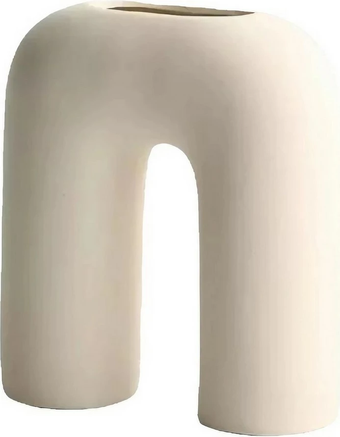 Vazo dekorative, krem, Evila Originals, CY0070, 16x5x20cm