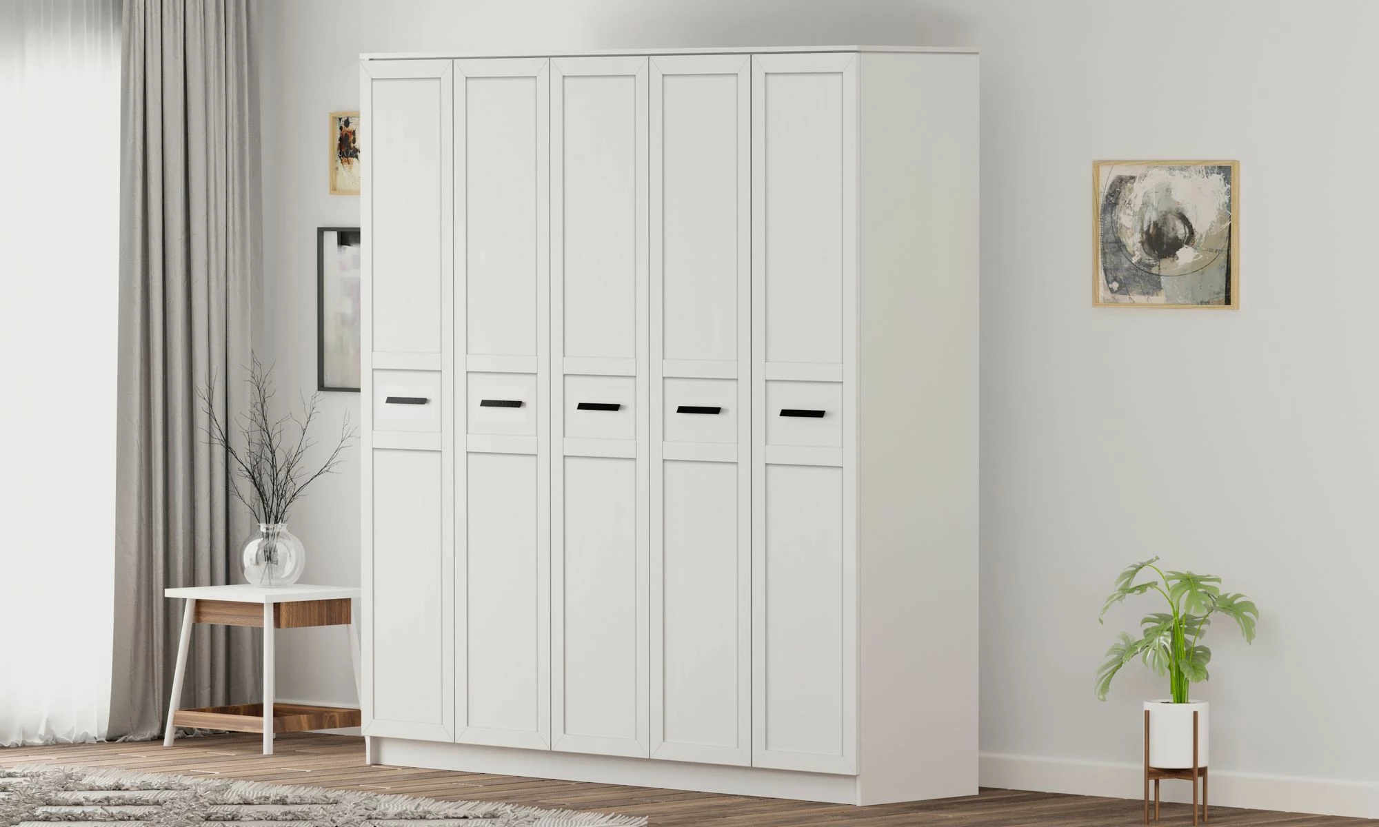 Dollap Skye Decor, ngjyrë e bardhë mat, RB-168-01-004