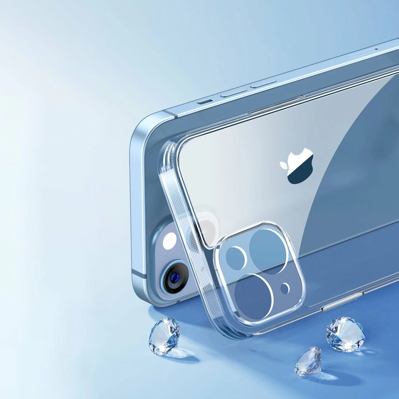 Mbështjellës Ugreen Classy Clear Enhanced për iPhone 14 Plus, Transparent