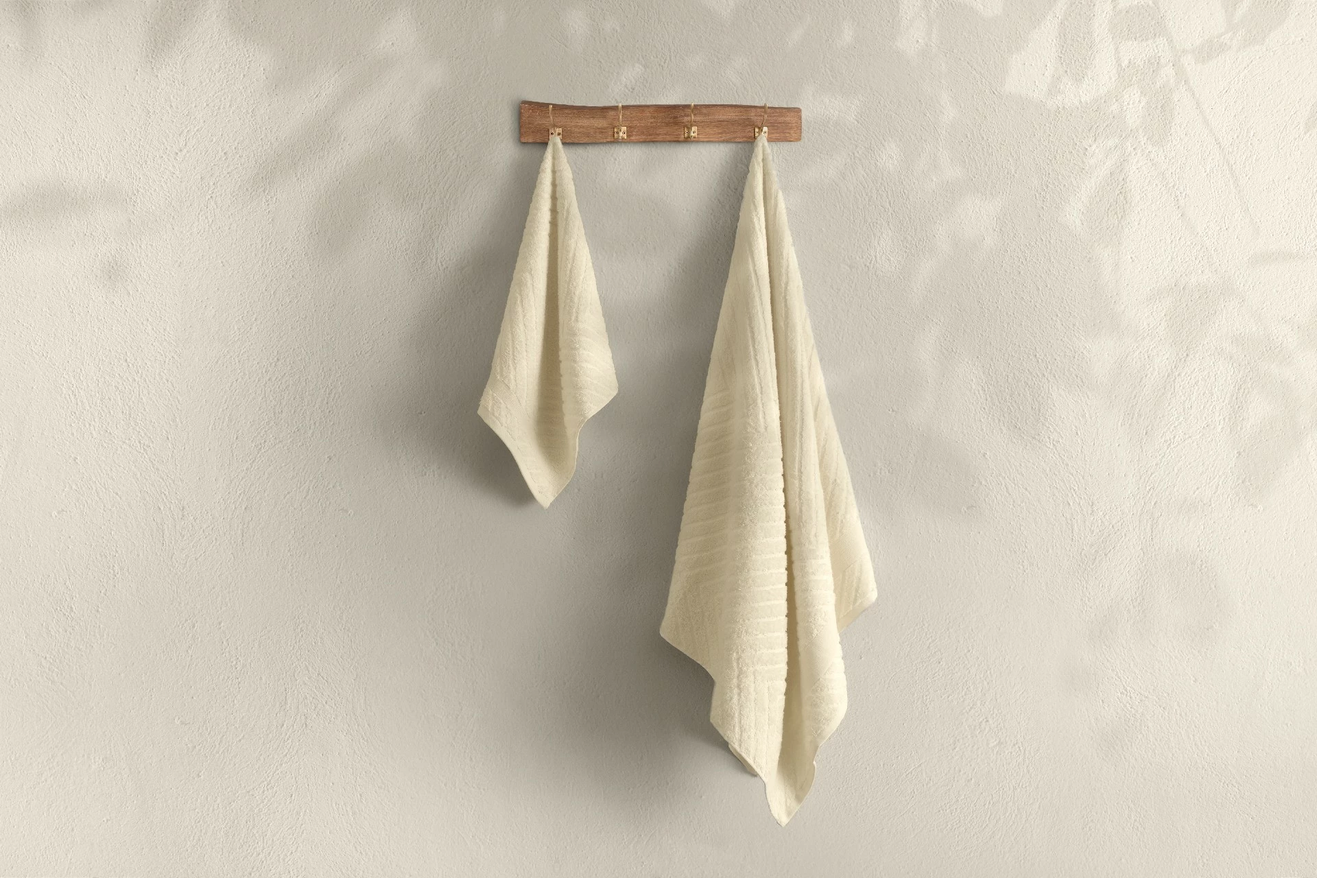 Set peshqirësh banje (2 copë), krem, Mijölnir, 1029A-033-1