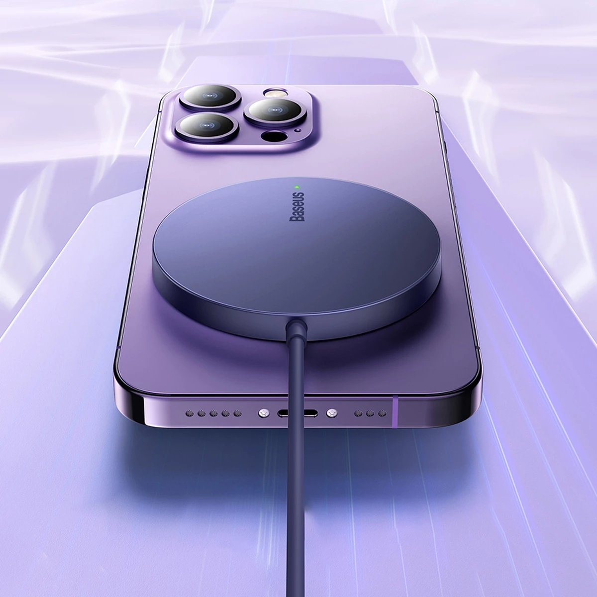 Karikues wireless Baseus Simple Mini3, MagSafe, Qi, 15W, vjollcë