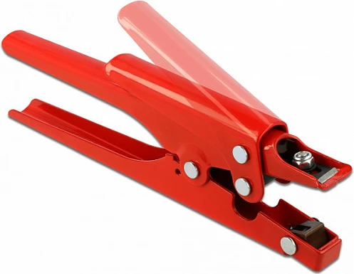 Pincë për lidhëse kabllosh DeLOCK, për lidhëse plastike, metal, e kuqe