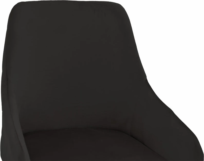 Karrige për bar Lithe këmbë metali ngjyrë ari-velur e zezë 47x44x98cm