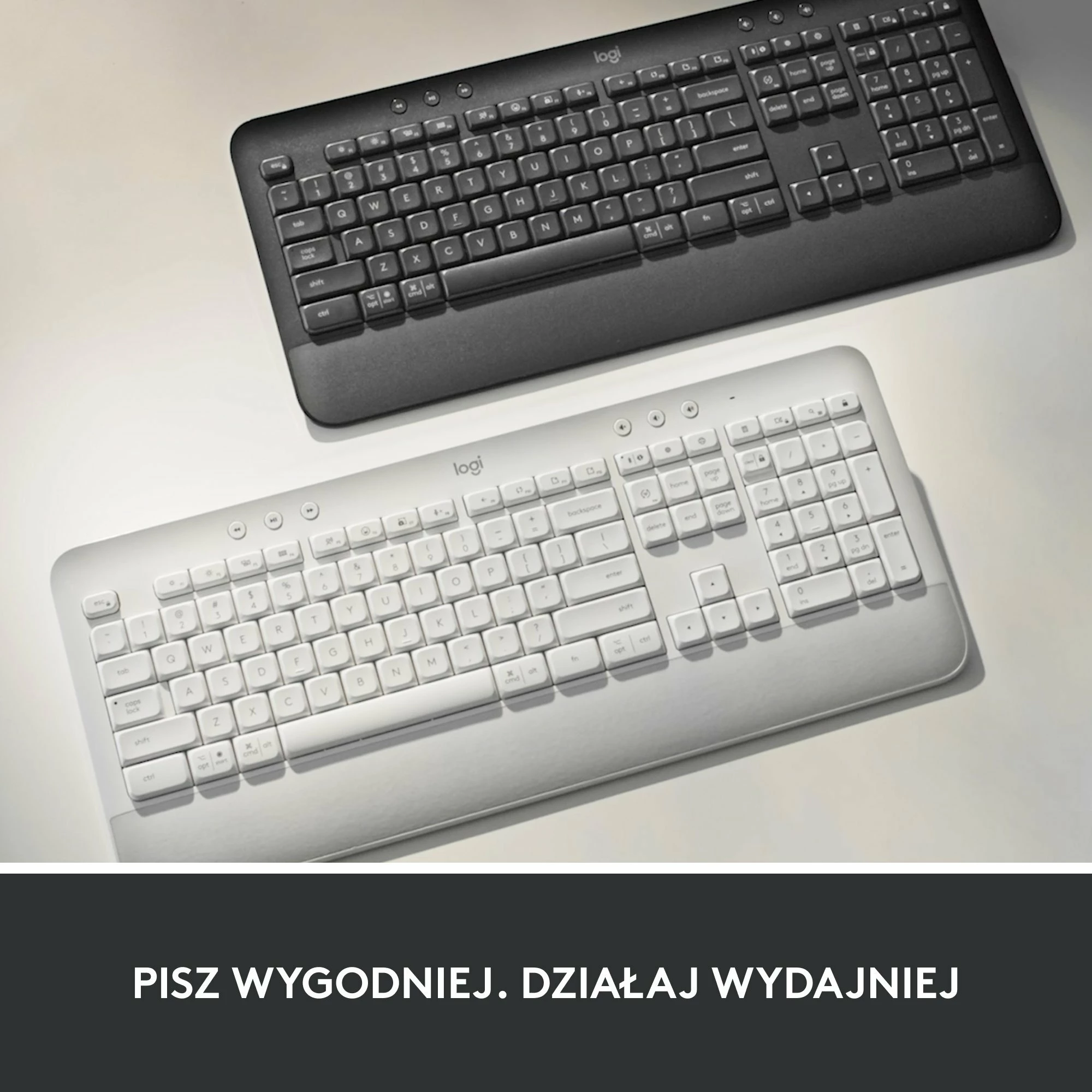 Tastierë Logitech Signature K650 920-010945, wireless, US layout, me numpad, pa ndriçim, Graphite