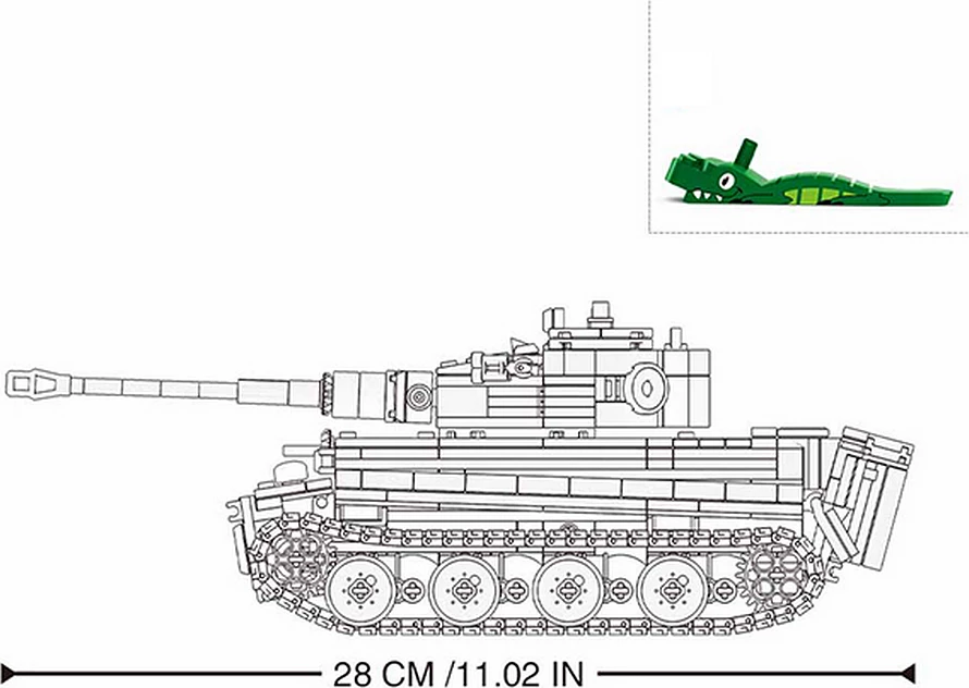 Lodër Sluban Sluban Army RC German tiger tank M38-B0851