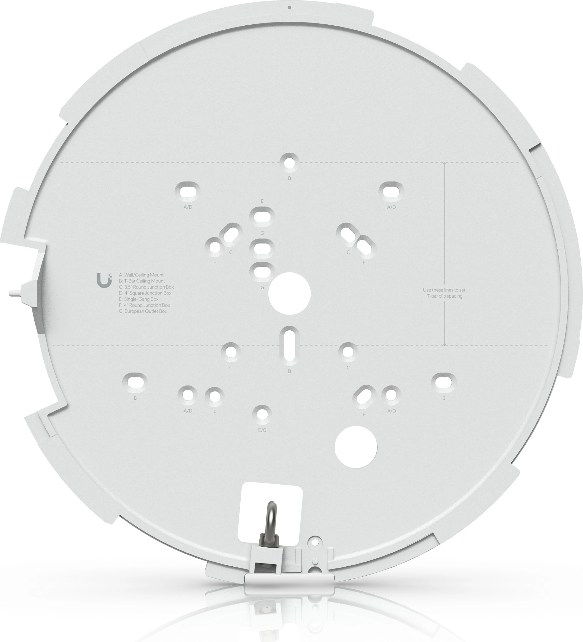 Kamerë IP Ubiquiti UVC-AI-MS-4-W, 4K 360°, Dome, MicroSD, Gigabit Ethernet, IP66 IK10, bardhë/zezë
