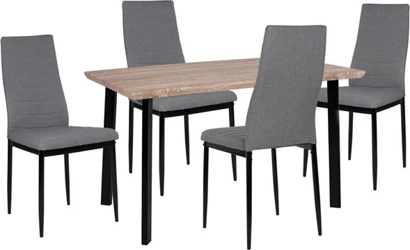 Set tavolinë me karrige FH10355, 110x70x75,5 cm, 5 karrike