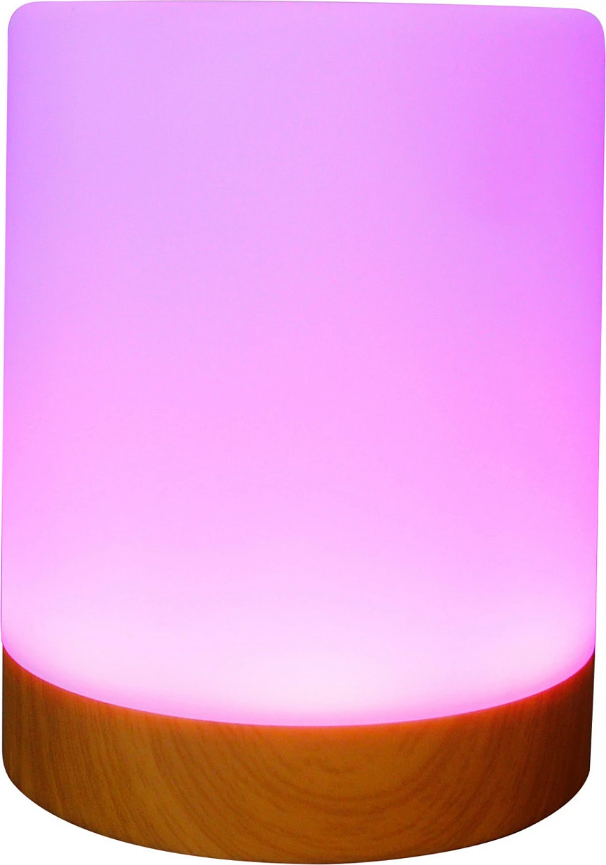 Llambë ambienti RealPower 463601, LED RGB me telekomandë, me bateri, e bardhë