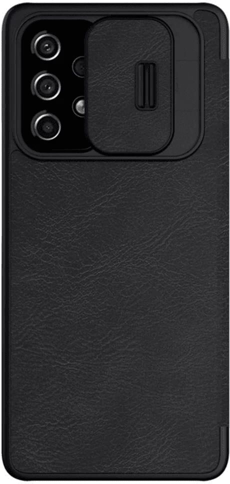 Mbështjellës me kapak Nillkin QIN Pro për Samsung Galaxy A54, mbrojtje kamere, i zi