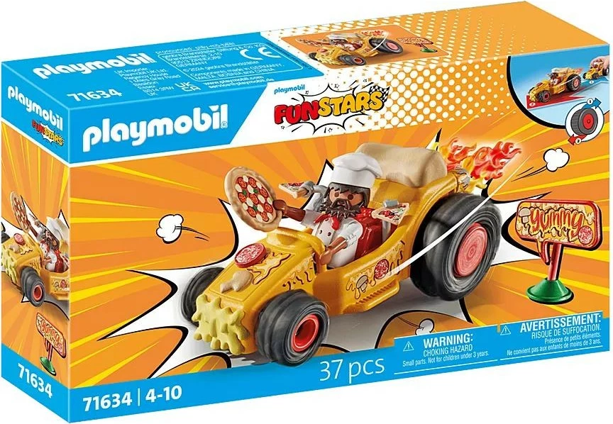Set figurina Playmobil Funstars 71634 Racing: Pizza, 37 pjesë