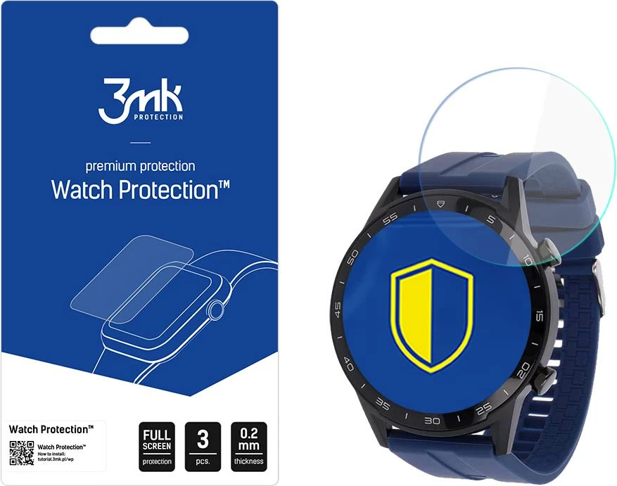 Mbrojtës ekrani për Smartwatch, 3mk Protection, Watch Protection ARC për Vector Smart VCTR-32-06R/05NB, 0.2 mm, set 3 copë