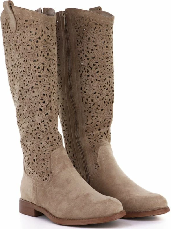 Çizme për femra S.Barski HY61-8023, bezhë