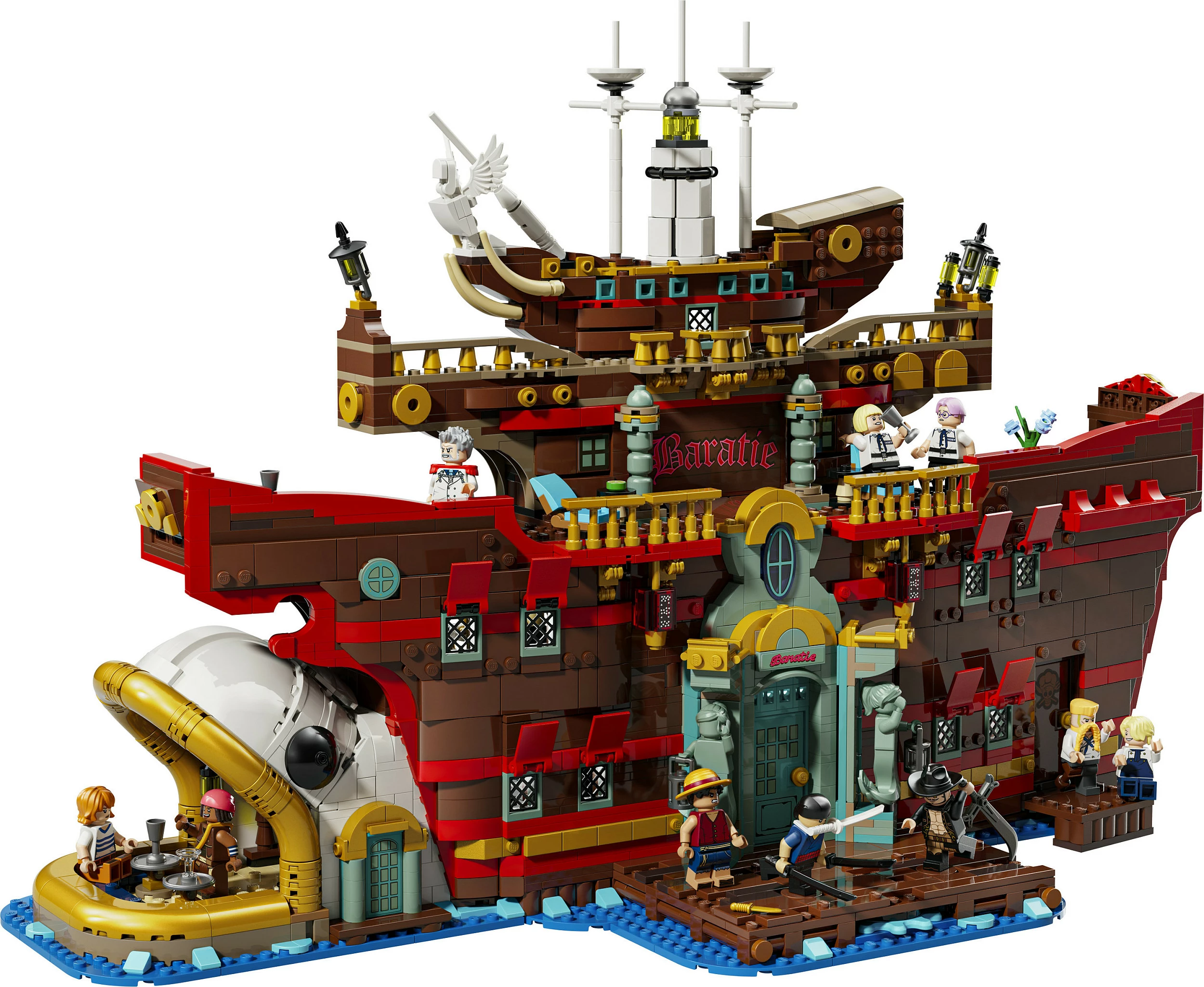 Set ndërtimi LEGO ONE PIECE The Baratie Floating Restaurant 75640, 3402 copë, 18+, multikolor