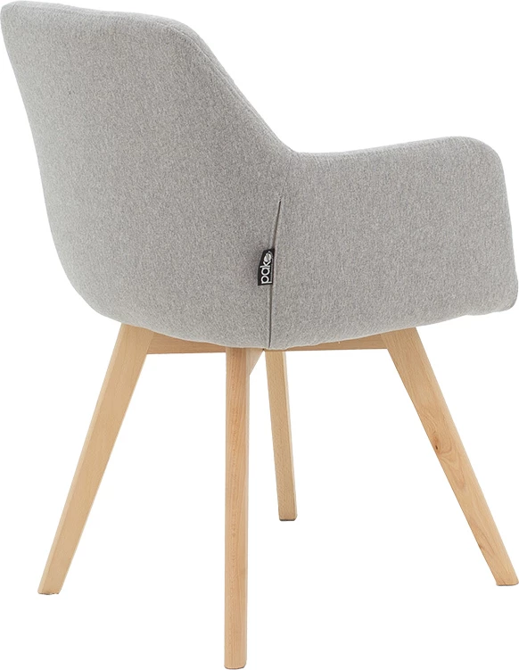 Karrige Nasima, material stof, ngjyrë gri-natyrale, 57x58x84cm