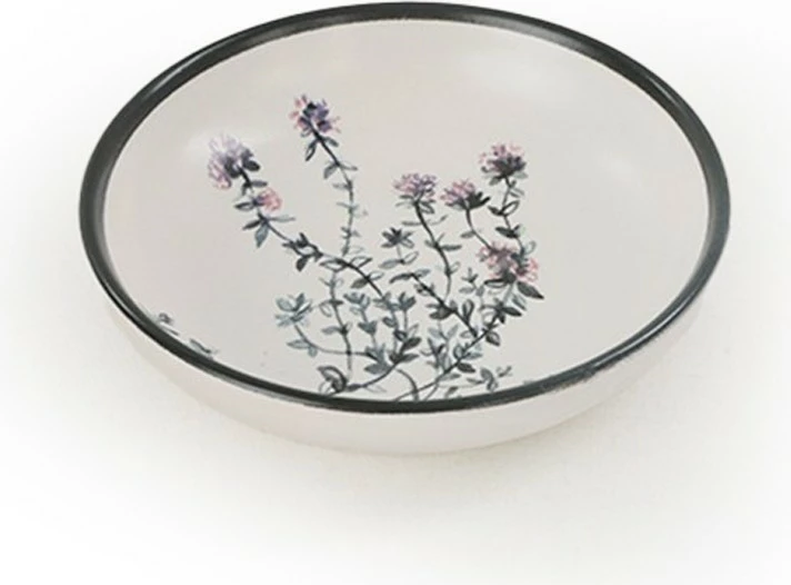 Set 6 copë tasë salce, qeramikë, Hermia Concept, të bardhë, jeshile, vjollcë, të zeza, ST489406F022AMD3600MAYD100