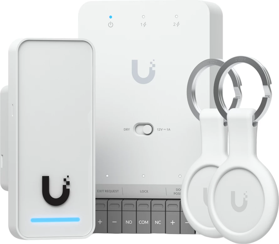 Kit kontrolli aksesi Ubiquiti UA-G3-SK, për 1 derë, Door Hub Mini + G3 Reader + 2x Pocket Keyfobs, e bardhë