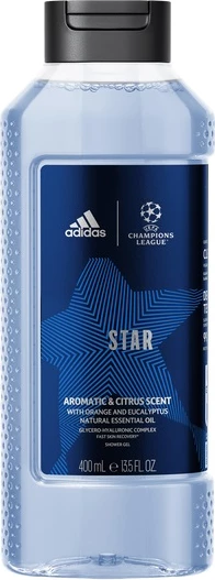 Shower gel Adidas Uefa Champions League Star Edition për meshkuj 400ml