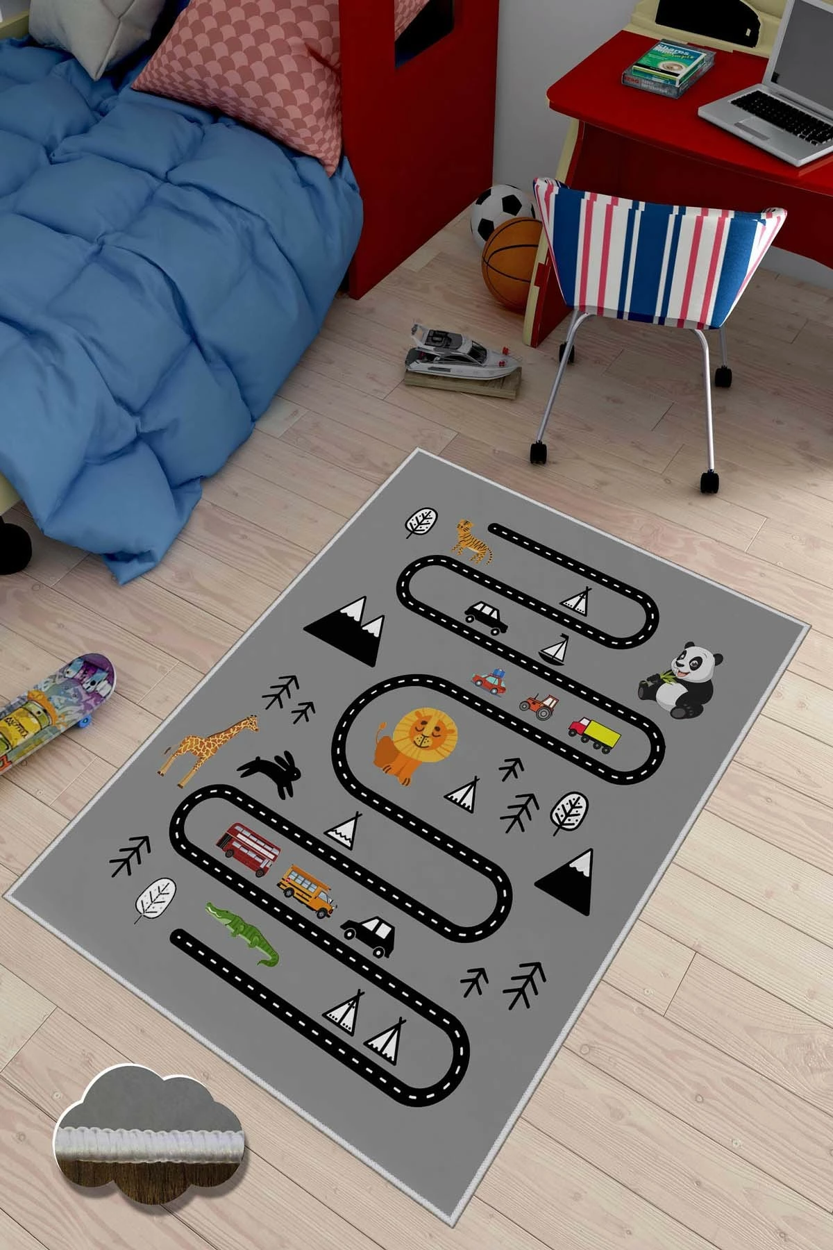 Qilim për fëmijë, shumëngjyrësh, Conceptum Hypnose, HMNT475, 140x220cm