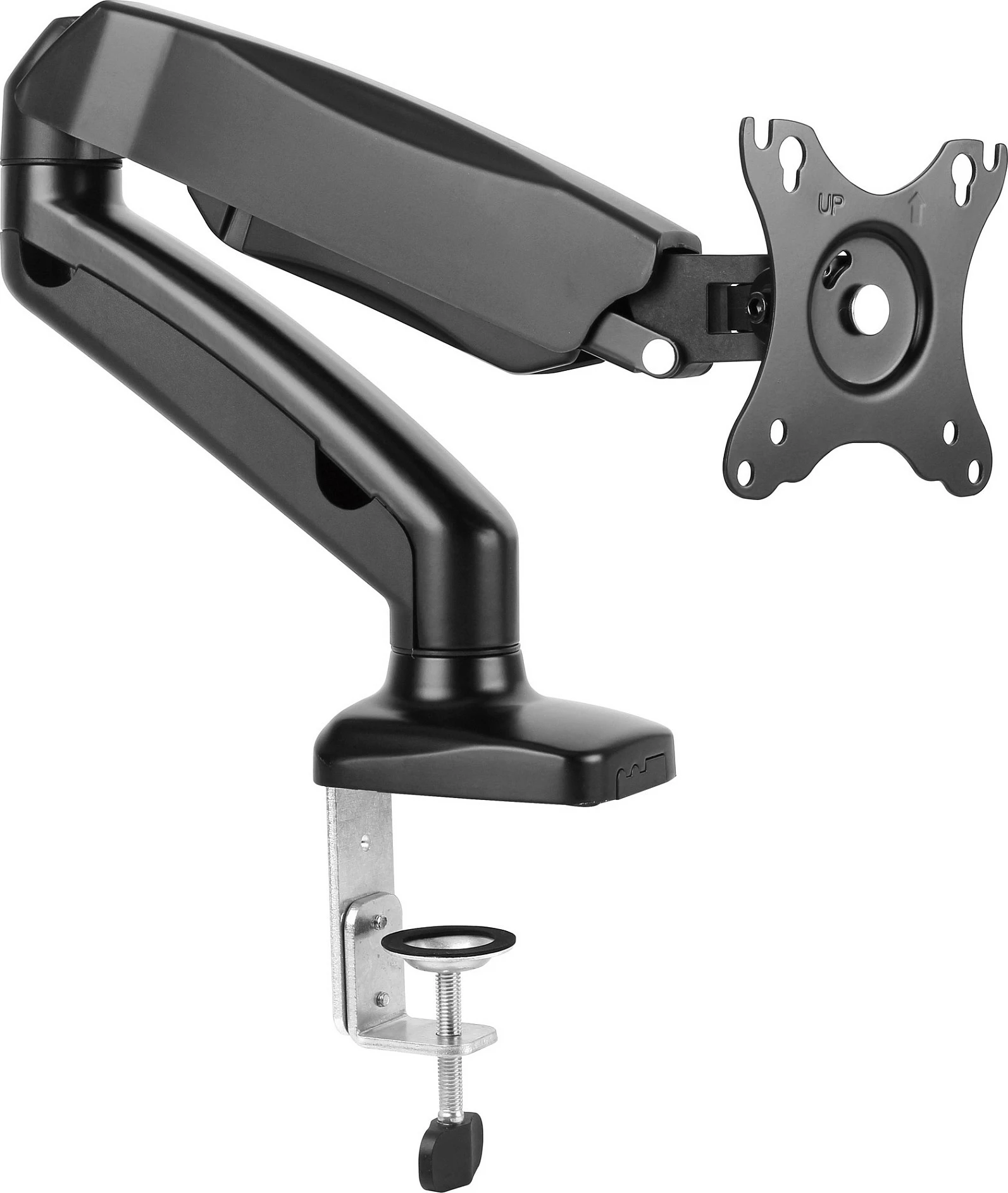 Mbajtëse monitori tavoline EQUIP, 17-32", 9 kg, 1 ekran, VESA 75x75/100x100, gas spring, e zezë