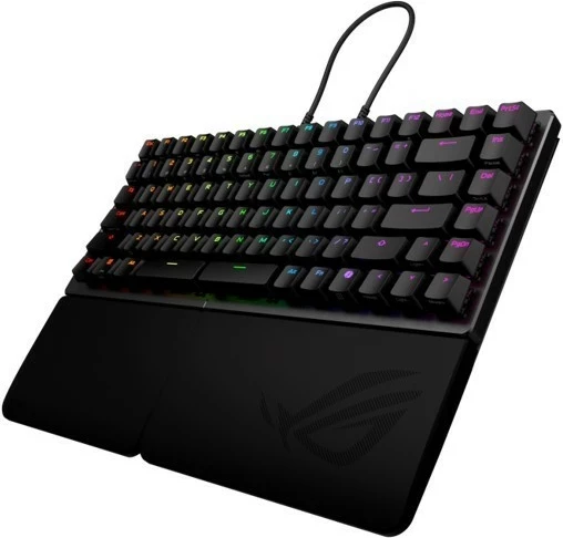 Tastierë gaming Asus ROG Falcata, 75%, RGB, wireless/wired, e zezë