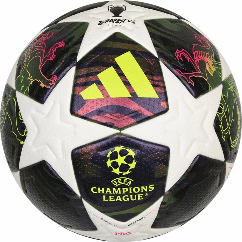 Top futbolli adidas UCL 25/26 Final Pro JX9077, i bardhë/lejlaj [Madhësia: 5]