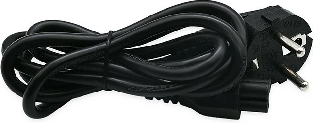 Adapter rryme AC/DC, Qoltec, 50799, 60W 12V 5A, konnektor 5.5 x 2.5 mm, e zezë, me kabllo rryme + rrip organizues