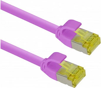 Kabllo rrjeti Helos 333114, Cat6a, 10 m, S/FTP, RJ-45, magenta