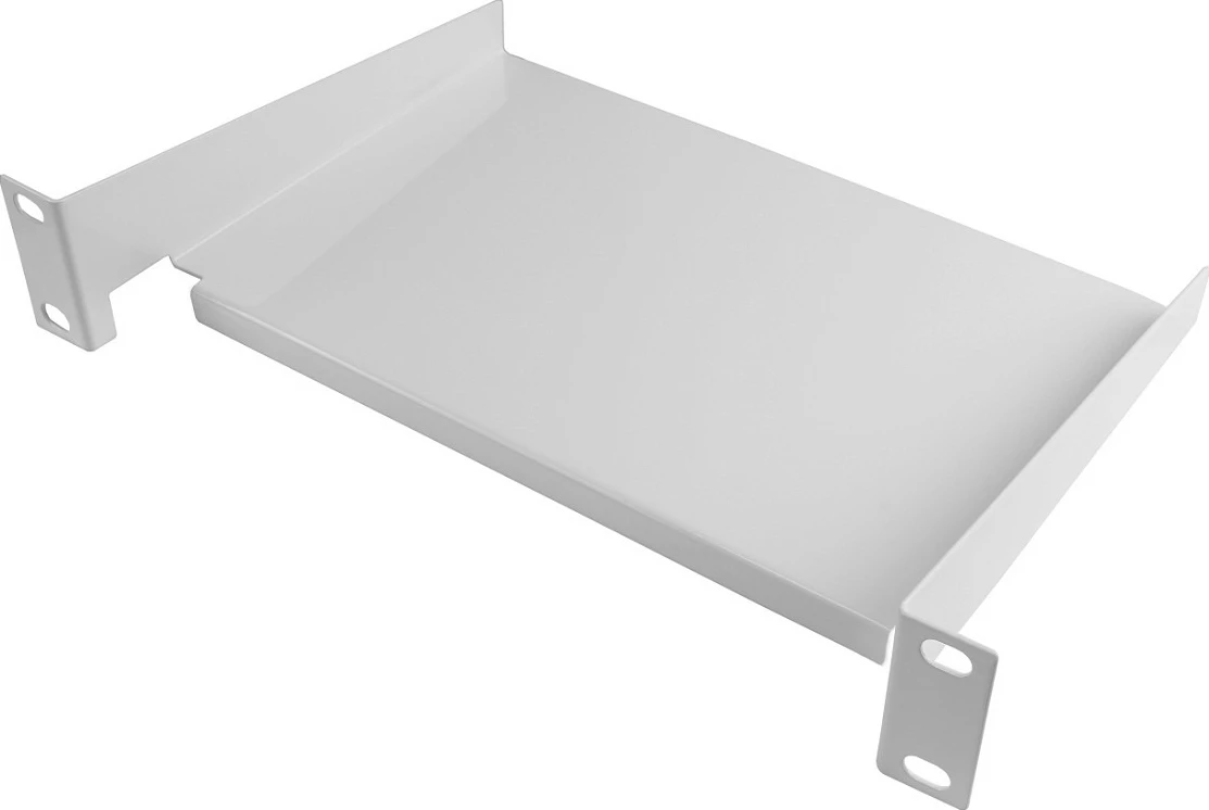 Raft rack 19" GoodConnections Alcasa GC-N0160, 1U, 160 mm, çelik, i bardhë