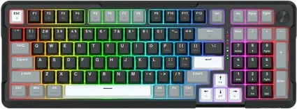Tastierë mekanike gaming Redragon K742 Arlokks 96% RGB, USB/Bluetooth/2.4GHz, layout US, e zezë