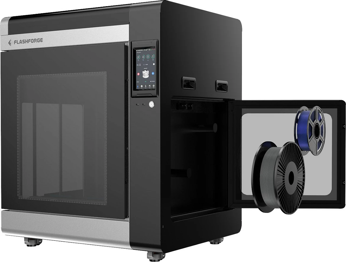Printer 3D Flashforge Creator 4A, volum printimi 400×350×500 mm, Wi‑Fi/Ethernet, ekran 7", zezë/gri