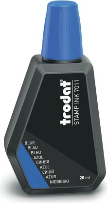 Kartrixh boje Trodat 7011, kaltër, për vula, 44x22mm, zi