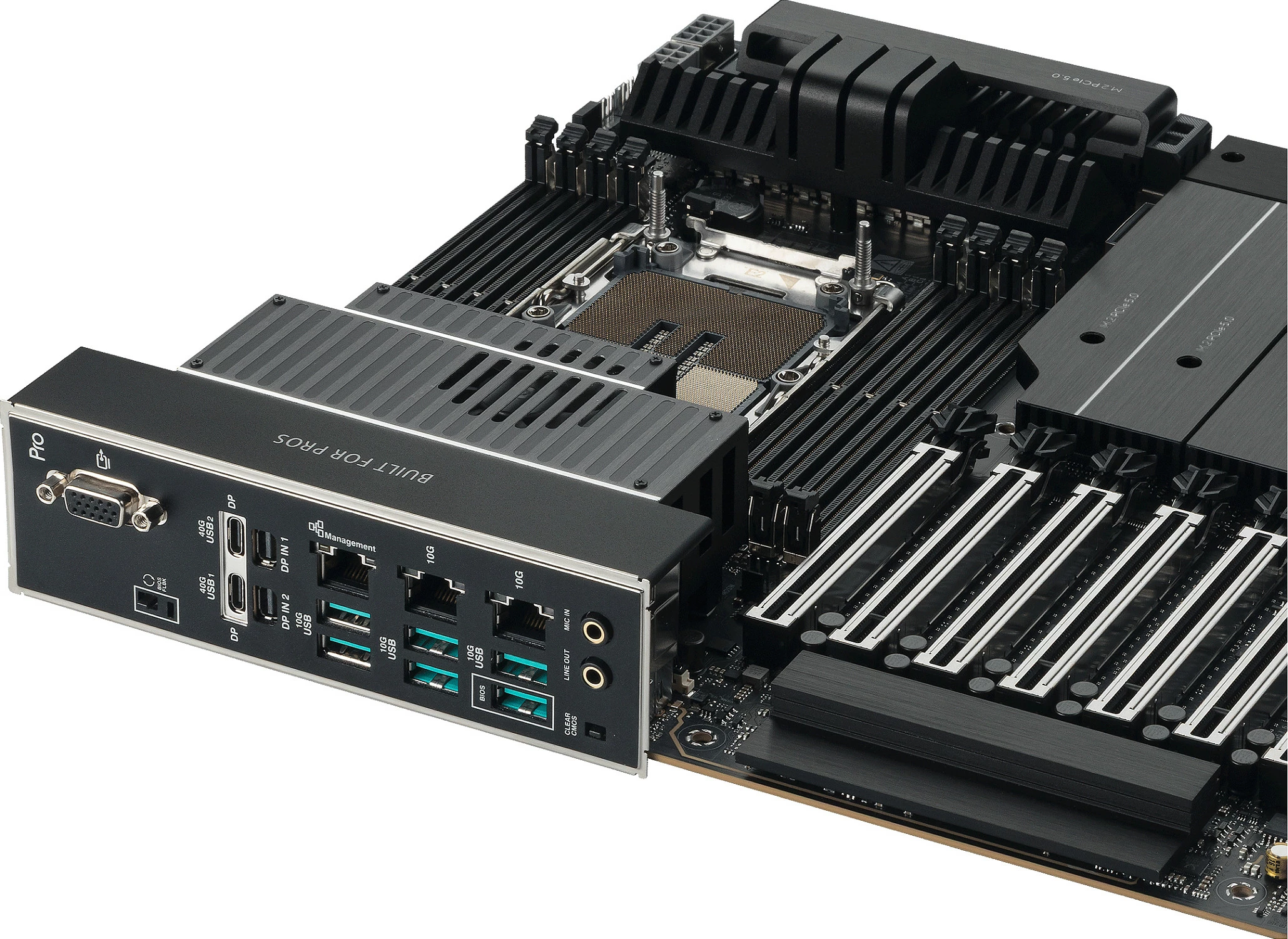 Pllakë amë ASUS Pro WS W890E-SAGE SE, Socket LGA 4710-2, DDR5 ECC, PCIe 5.0, 10GbE, e zezë