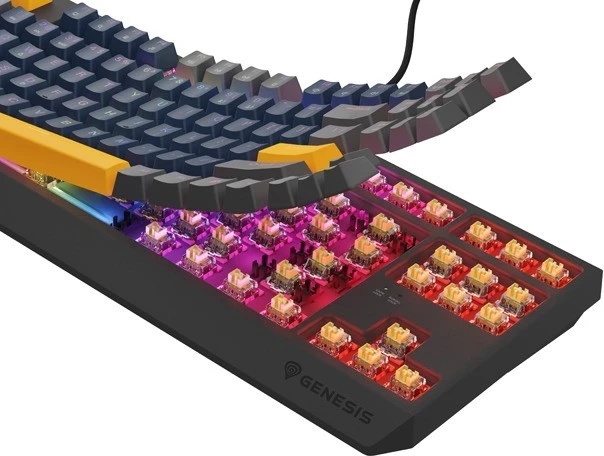 Tastaturë mekanike Genesis Thor 230 TKL, RGB, Outemu Panda, Naval Blue