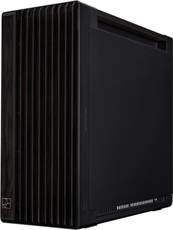 Kasë ASUS ProArt PA602 Wood Edition E-ATX, panel xhami i temperuar, radiator 420 mm, 1x140 mm + 2x200 mm ventilatorë, USB-C 20Gbps, e zezë