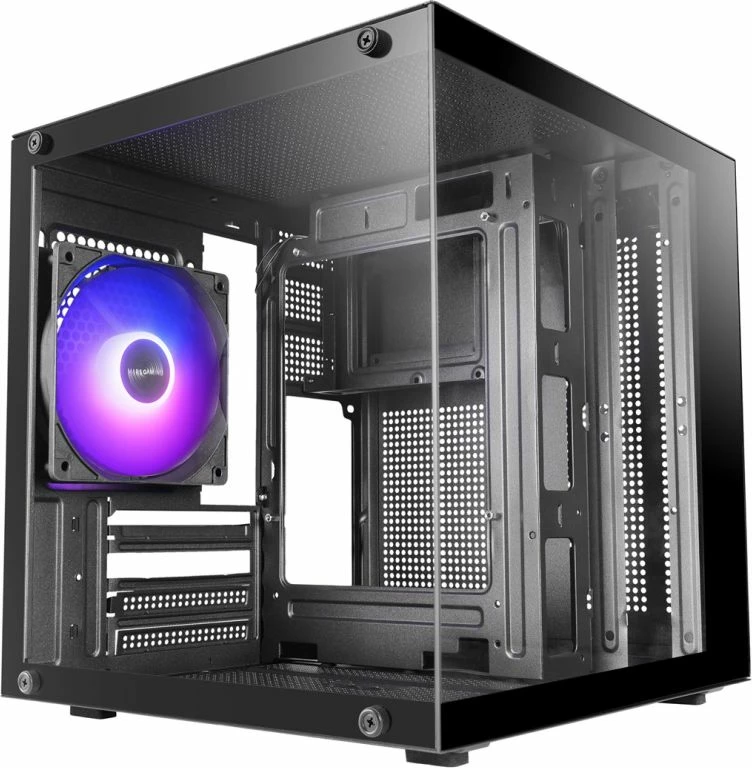 Kasë PC TACENS Mars MC-CUBE, e zezë