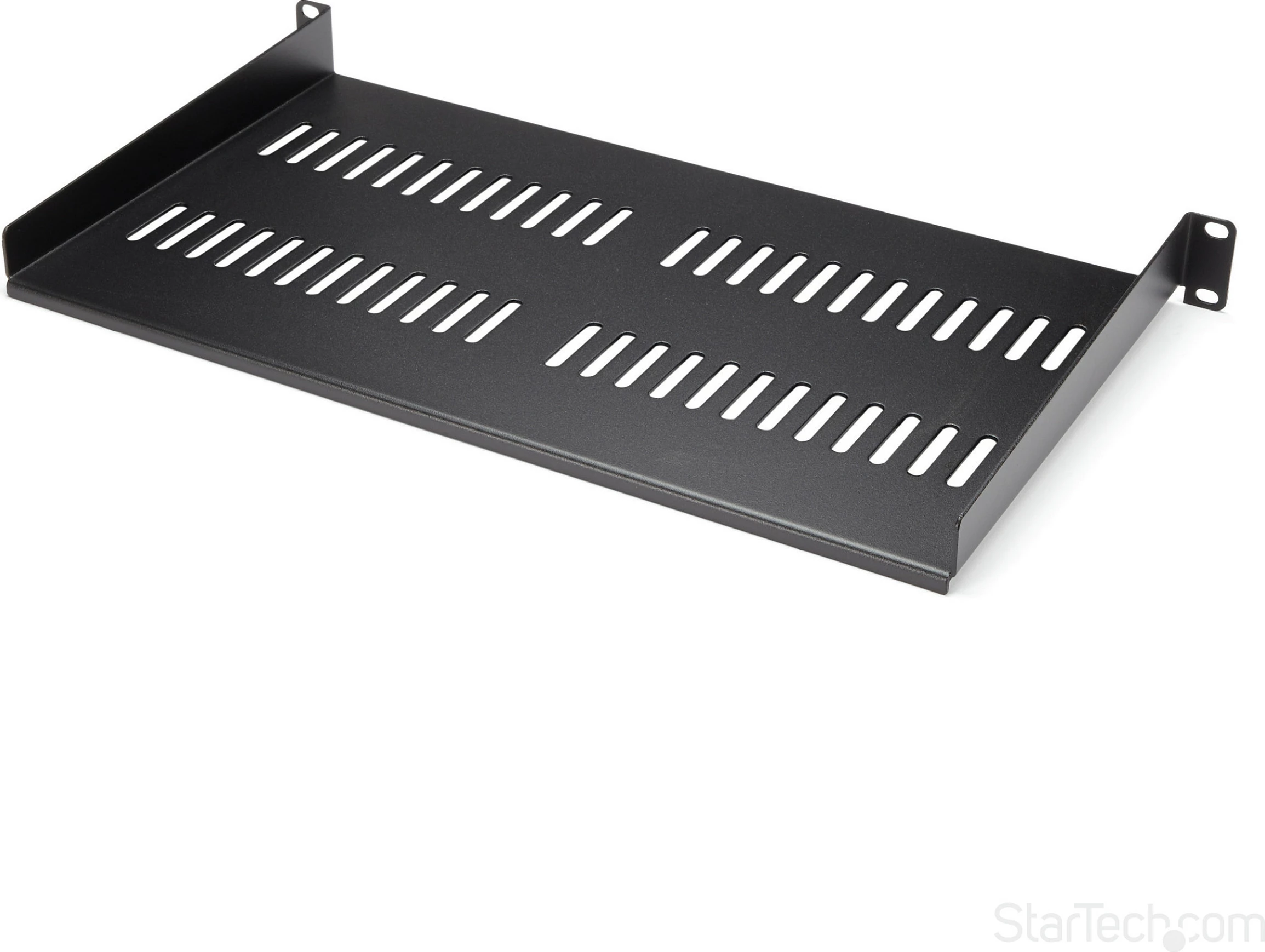 Raft për rack serveri StarTech CABSHELFV1U, 1U, 19", 10", 20kg, çelik i ventiluar, i zi