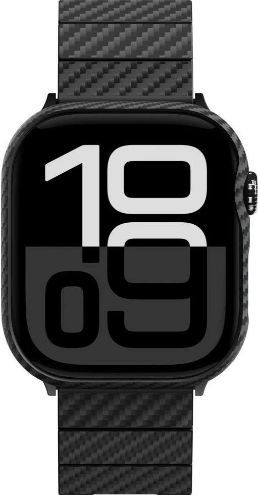 Mbështjellës për smartwatch Pitaka Air Case për Apple Watch Series 10/11 46 mm, zi/gri