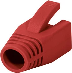 Boot konektori RJ45 LogiLink, 8mm, e kuqe, 50 copë