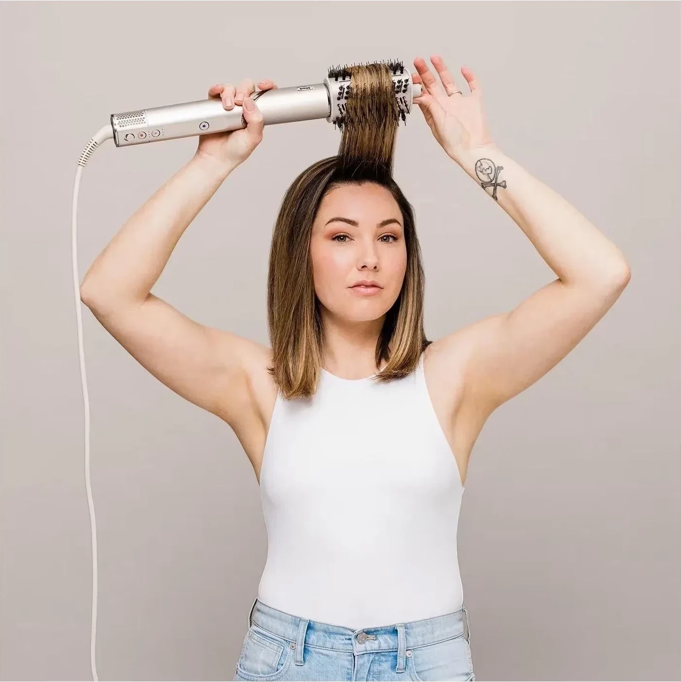 Tharëse flokësh Shark FlexStyle HD446SLEU, 1400W, 5 shtojca, bezh