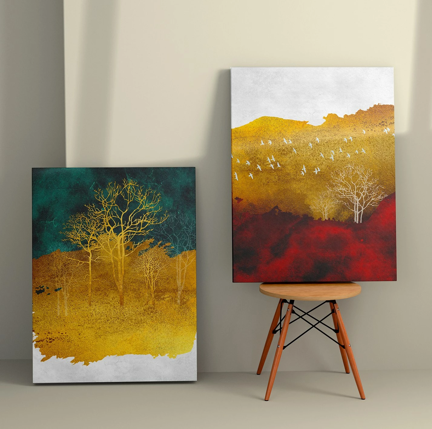 Pikturë dekorative në kanavacë (2 copë), Wallity, 2KNV4281, 70x100 cm