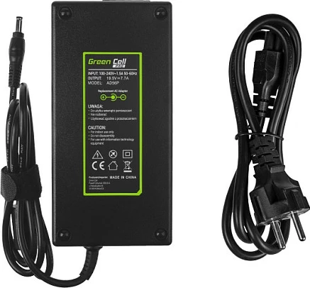 Karikues laptopi Green Cell PRO 150W 19.5V 7.7A për Asus (G550/G551/G73/N751), i zi