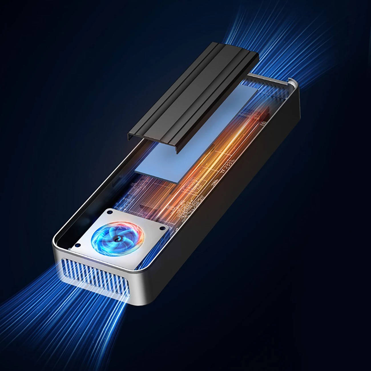 Kasë Orico OUM2-G20 për SSD M.2 NVMe, USB-C 3.2, 20Gb/s, Argjendtë