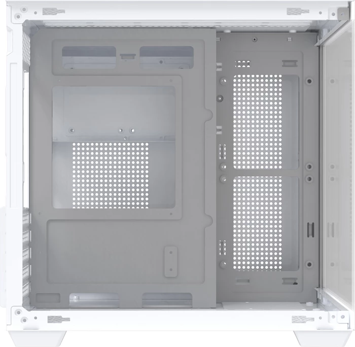 Kasë DarkFlash B275 Mini Tower për M-ATX/ITX, tempered glass, pa ventilatorë, e bardhë