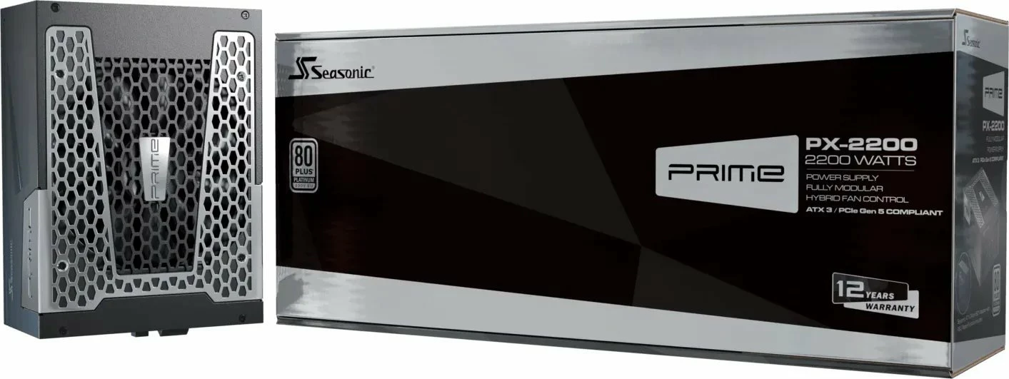 Furnizues rryme (PSU) SeaSonic PRIME PX PRIME-PX-2200-ATX30 2200W, ATX 3.1, 80 Plus Platinum, fully modular, i zi